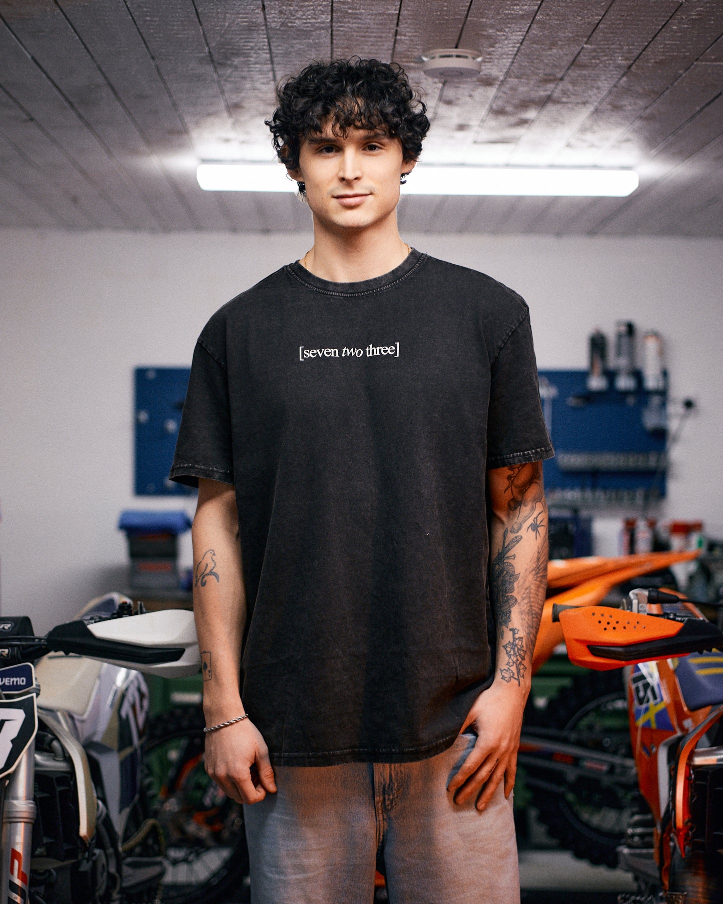 Svart T-Shirt "Ride your own line"