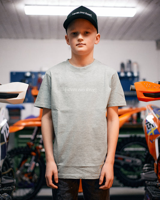 Grå ungdom T-shirt "Ride your own line"