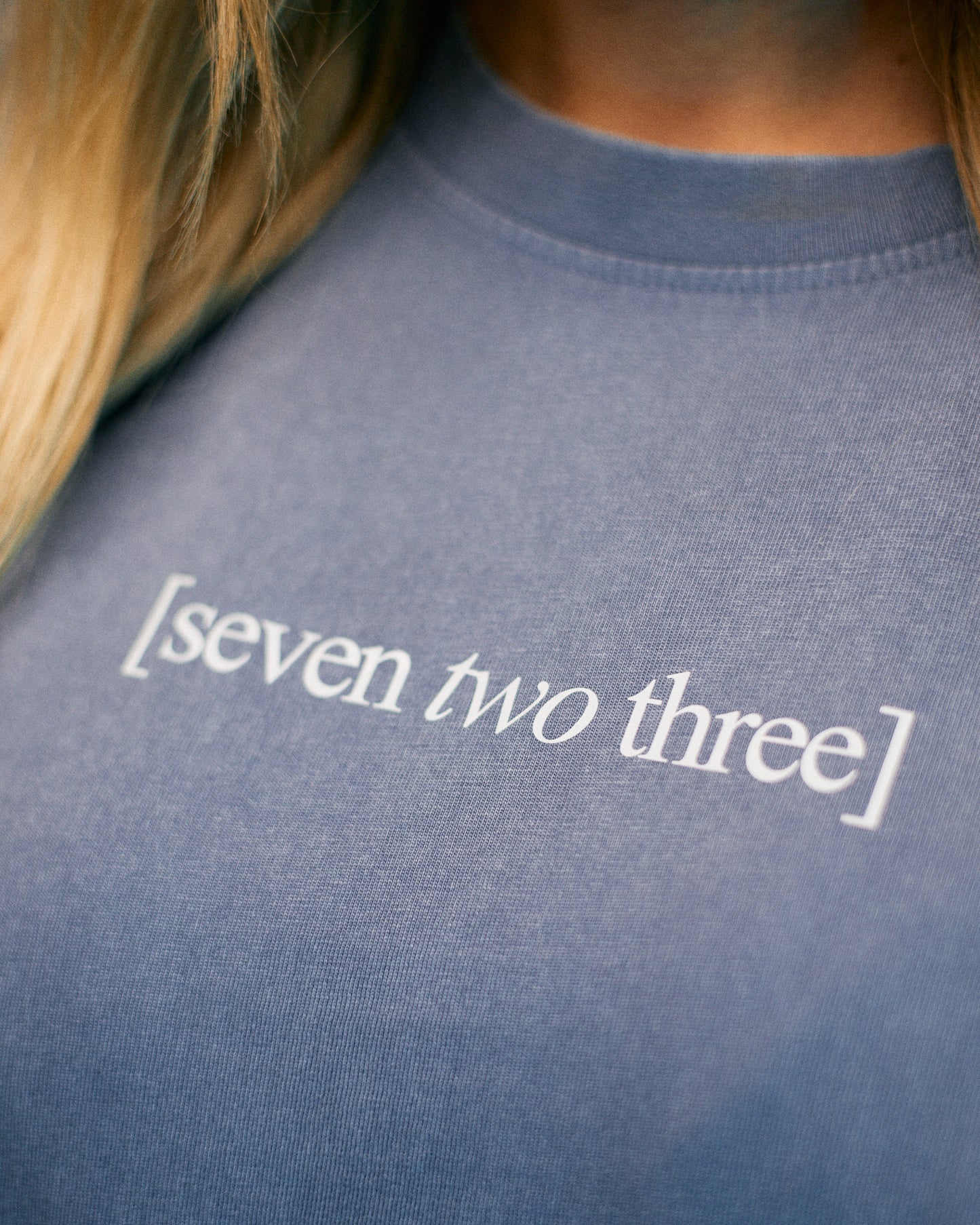 Blå T-Shirt "Ride your own line"