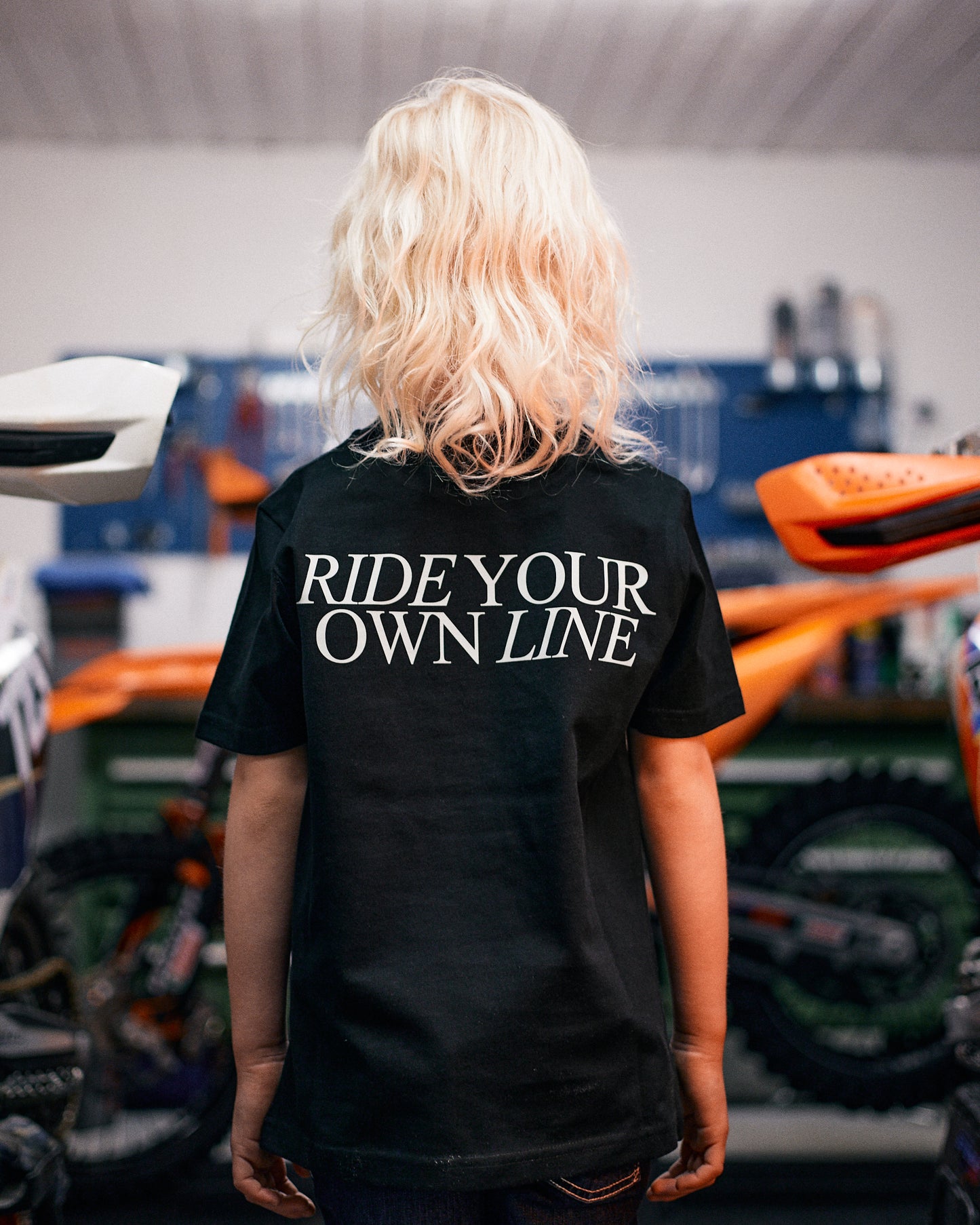 Ungdom t-shirt "Ride your own line"