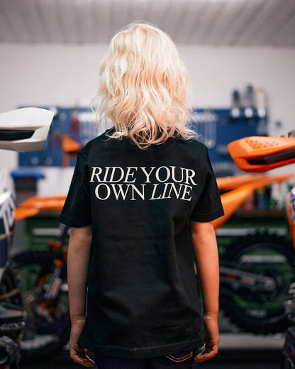 Ungdom t-shirt "Ride your own line"